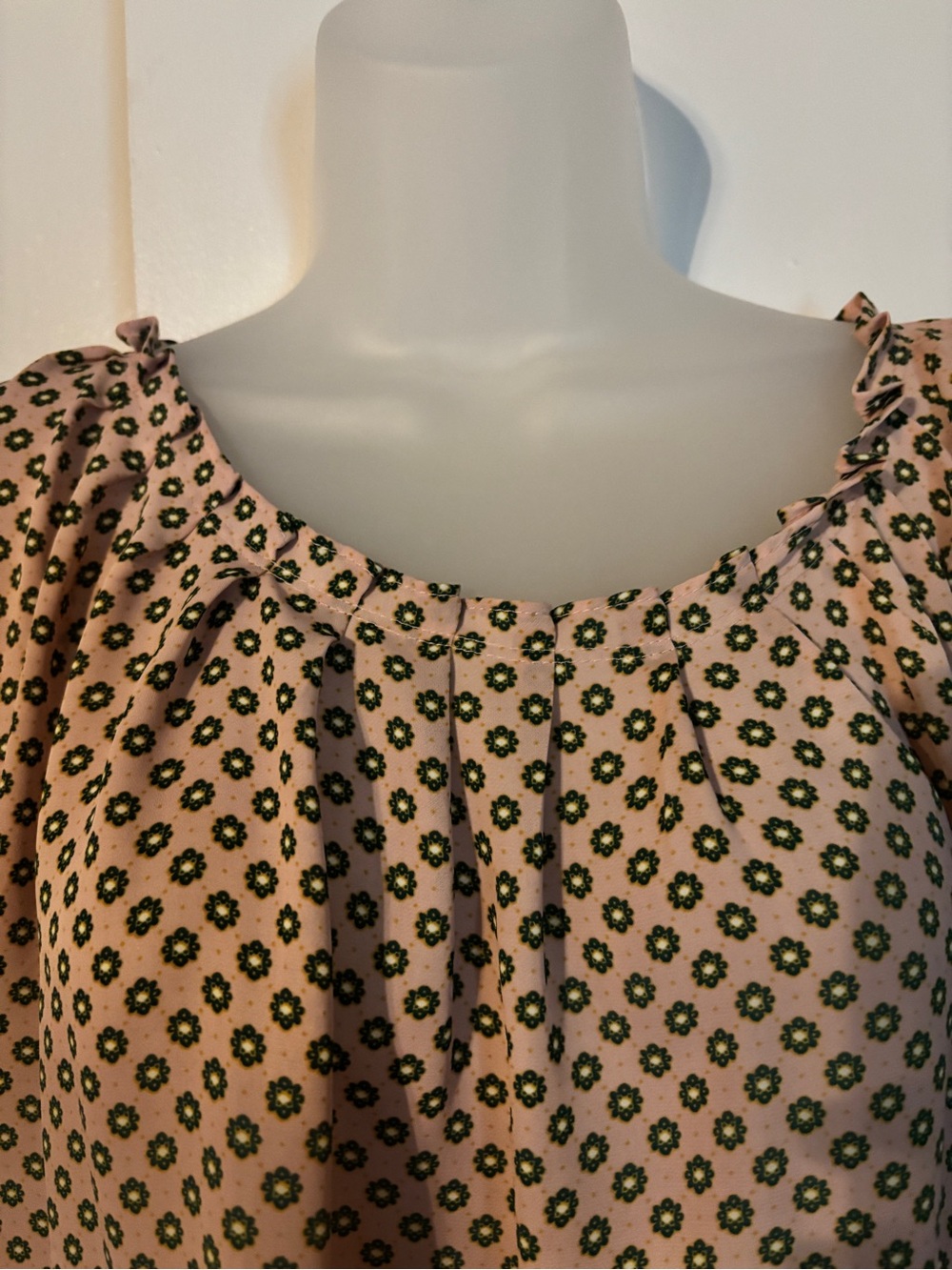 LC Lauren Conrad Pink Floral-Print Top